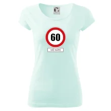 Dopravní značka - rychlost 60 - váš nápis