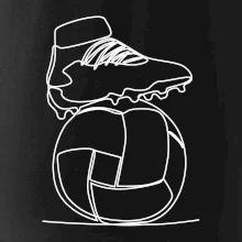 Fotbalový míč kopačka jedním tahem