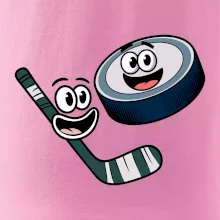 Parové triko - Puk a hokejka