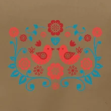 folklor - dva červení ptáčci