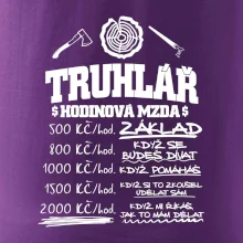 Hodinová mzda truhlář