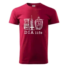 D I A life - kreslený insulin injekce a glukometr