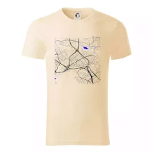 Praha - 14100 mapa s vodními toky