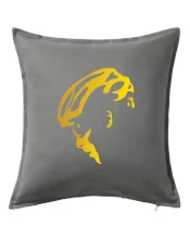 Hlava cyklista zlatá