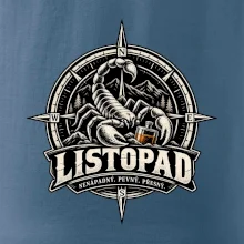 Listopadový štír v kompasu s whisky