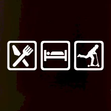 Eat sleep koloběh - koloběžka