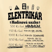 Elektrikář hodinová sazba
