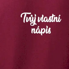 Tvuj vlastní nápis psací - na prsu