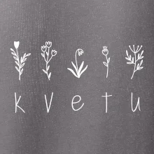 Kvetu - Nápis s květinami