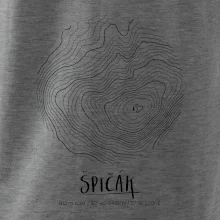 Špičák - vrstevnice v kruhu