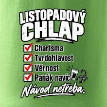 Listopadový chlap charisma a panák navíc