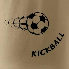 Kickball nápis šikmo