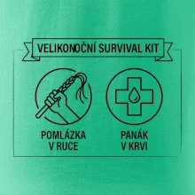 Velikonoční survival kit Pomlázka v ruce, panák v krvi