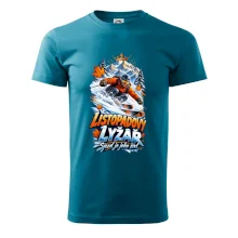 Listopadový lyžař král zasněžených svahů