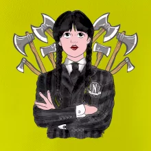 Sekery - holka v černém (Pecka design)