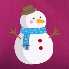 Sněhulák se šálou