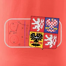 ČR znak na ledě
