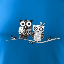 Dvě sovy abstraktní