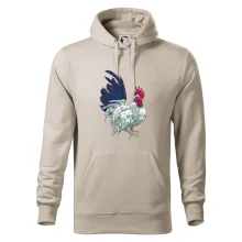 Kohout kreslený bílý