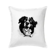 Černobílá karikatura Bernský salašnický pes