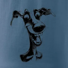 Černobílá karikatura chrt