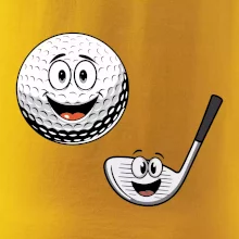 Parové triko - Golfová hůl a míček