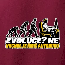 Evoluce vrchol je řidič autobusu
