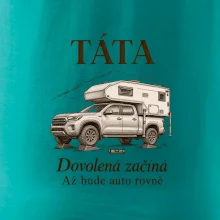 Táta dovolená začíná až bude auto rovně obytný pick-up