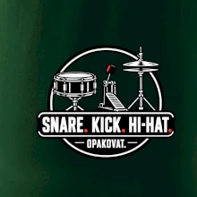 Snare kick hi-hat opakovat - bubenické trio
