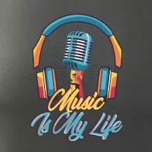 Music is my life sluchátka