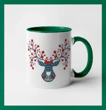 Folklor - jelen s červenými plody