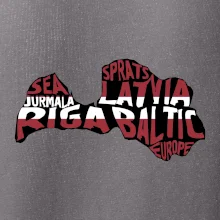 Mapy - názvy měst - Lotyšsko