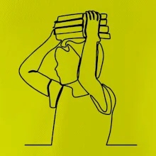 Student a kniha jedním tahem