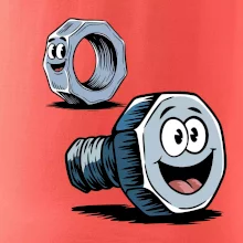 Parové triko - Šroub a matka