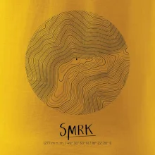 Smrk - vrstevnice v kruhu