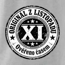 Originál z listopadu černobílá pečeť XI
