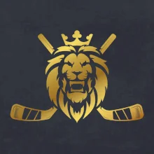 Lev s hokejkami - zlatý potisk