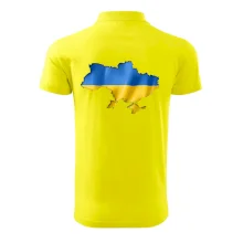 Ukrajina vlajka mapa