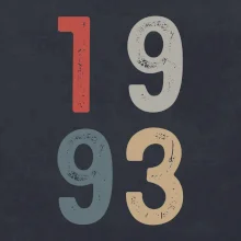 Vintage číslice 1993