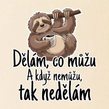 Dělám, co můžu. A když nemůžu, tak nedělám.