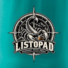 Listopadový štír v kompasu s whisky