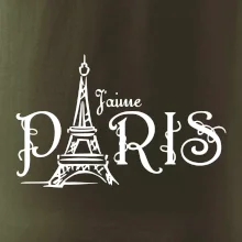 Paris nápis Eiffelovka rovný