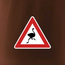 Dopravní značka - Pozor pštros