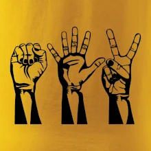 Kámen nůžky papír černé