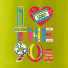I love 90s - srdce a kazeta