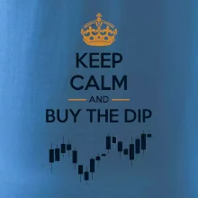Keep Calm and Buy the Dip - koruna  a graf