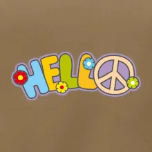 Hello hippie symbol