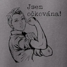 Jsem očkována - černě