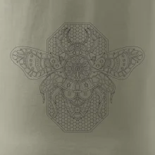 Steampunk včela černobílá