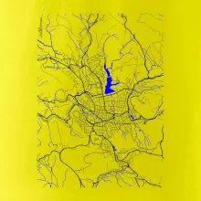 Jablonec nad Nisou - Mapa s vodními toky
